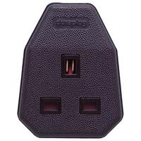 mk fc133blk black duraplug 1 gang trailing socket