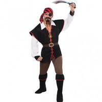 ml mens mans rebel of the sea costume for pirate fancy dress outfit