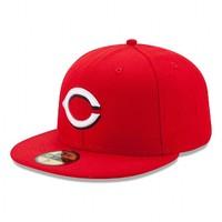 mlb authentic cincinnati reds on field home kids 59fifty