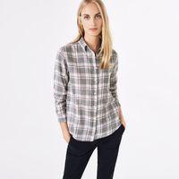 mlange checked shirt grey melange