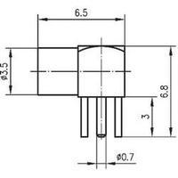 MMCX connector Socket, horizontal mount 50 ? Telegärtner J01341A0031 1 pc(s)