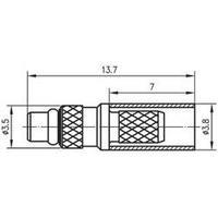 mmcx connector plug straight 50 telegrtner j01340a0141 1 pcs