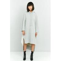 MM6 Oversized Grey Hoodie Dress, GREY