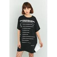 MM6 Printed Jersey Dress, BLACK