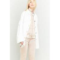 MM6 Super Bleached White Button-Up Jacket, WHITE