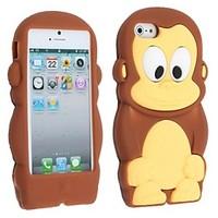 monkey soft silicon case for iphone 55s