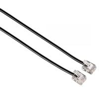 Modular Cable 6P4C Plug - 6P4C Plug 15m (Black)