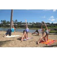 Morning Yoga Stretch At Anaehoomalu Bay