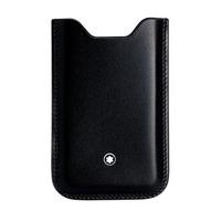 montblanc meisterstuck black leather phone holder 109051