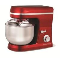 Morphy Richards 800W 5 Litre Accents Plastic Stand Mixer Red