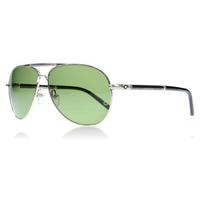 Mont Blanc 512S Sunglasses Silver and Black 16R Polariserade