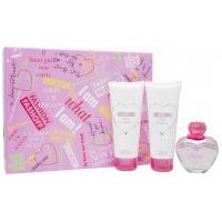 moschino pink bouquet gift set 50ml edt 100ml body lotion 100ml shower ...