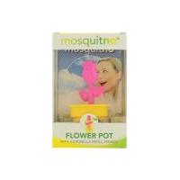 mosquitno flower pot with citronella refill sponge assorted colours