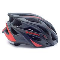 moon bike helmet cycling black and red pceps 21 vents protective ride  ...