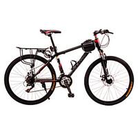 mountain bike cycling 21 speed 24 inch unisex disc brake suspension fo ...
