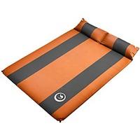 Moistureproof/Moisture Permeability Foldable Portable Inflated Mat Orange Camping