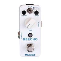 Mooer Reecho Digital Delay Guitar Effect Pedal 3 Delay Modes Analog/Real Echo/Tape Echo Full Metal Shell True Bypass