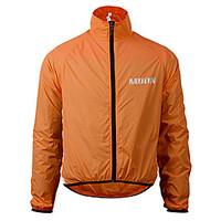 MOON Cycling Jacket Women\'s Men\'s Unisex Long Sleeve Bike Jersey Jacket Tops Quick Dry Windproof Rain-Proof Wearable Polyamide Solid