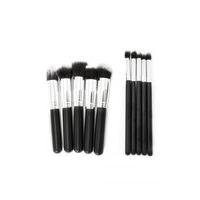 Monte Professional Black & Silver Brush Set