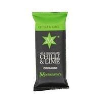 Montezumas Org Milk Choc Chilli Lime Bar 30g (1 x 30g)