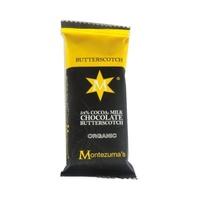 montezumas organic 54 milk chocolate butterscotch bar 30g x 26
