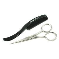 Moustache Scissors with Grooming Comb 2pcs