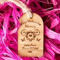 Mothers Day Wooden Tag