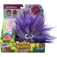 mookie peeka puffs plush toy purple