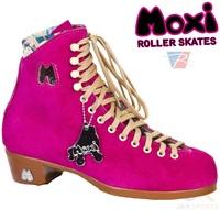 moxi fuschia quad roller skates boot only