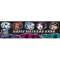 Monsters High Personalised Party Banner