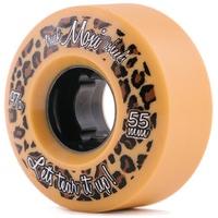 moxi trick roller skate wheels creamtan 55mm 97a