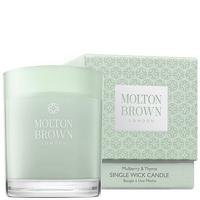 molton brown mulberry and thyme single wick candle 180g