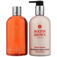 Molton Brown Sensual Hanaleni Bath and Shower Gel 300ml and Nourishing Body Lotion 300ml