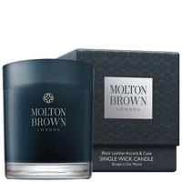 molton brown black leather accord and cade single wick candle 180g