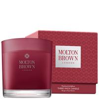 molton brown patchouli and saffron three wick candle 480g