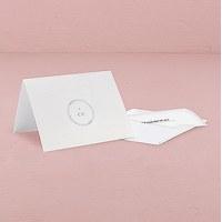 monogram simplicity thank you card with fold modern