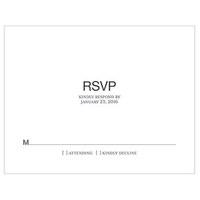 Monogram Simplicity RSVP