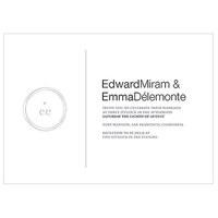 monogram simplicity invitation modern