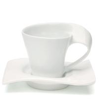 Modern White Cup and Saucer Favour Set