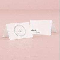 Monogram Simplicity Place Card With Fold - Modern