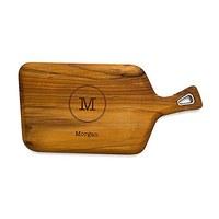 Monogram Teak Cutting and Serving Board Gift