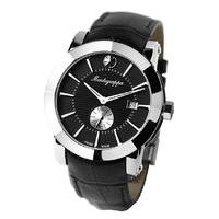 Montegrappa NeroUno Quartz Watch Steel Black Dial