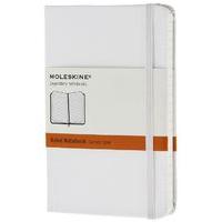 Moleskine Coloured Ruled Notebook Hard Pocket White