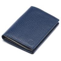 montegrappa business card case with pockets blue grey