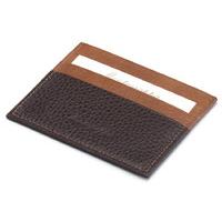 Montegrappa Credit Card Case Flat Brown & Caramel