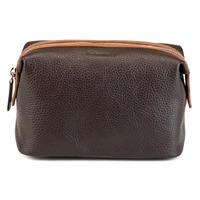 montegrappa necessaire toiletry bag brown caramel