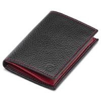 Montegrappa Business Card Case with Pockets Black & Red
