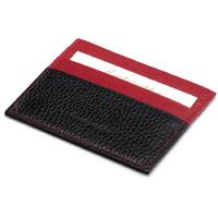 Montegrappa Credit Card Case Flat Black & Red