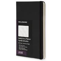 Moleskine 12m Planner Weekly Horizontal Pocket Hard Black