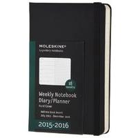 Moleskine 18m Planner Weekly Notebook Pocket Hard Black